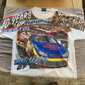 40th anniversary Bristol motor speedway wraparound tee